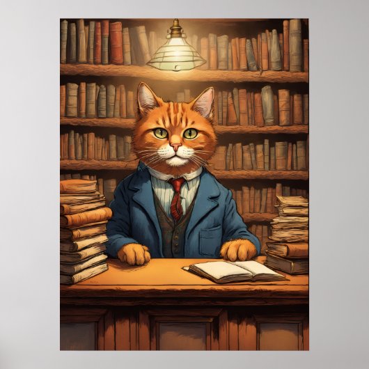 bibliotheekkat #20 poster (Voorkant)