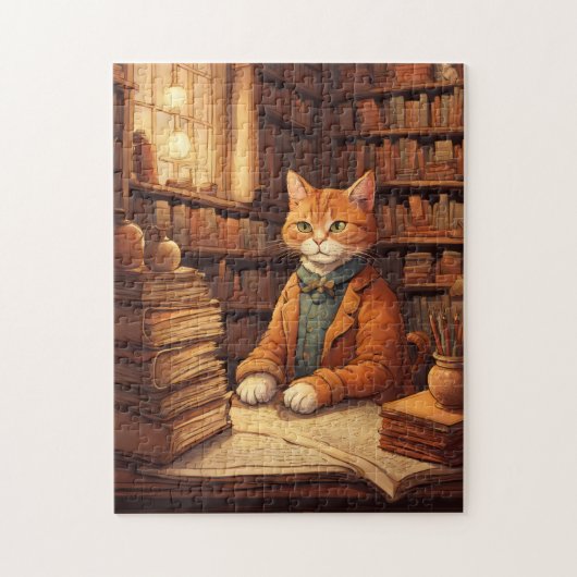 bibliotheekkat #2 puzzel (Verticaal)