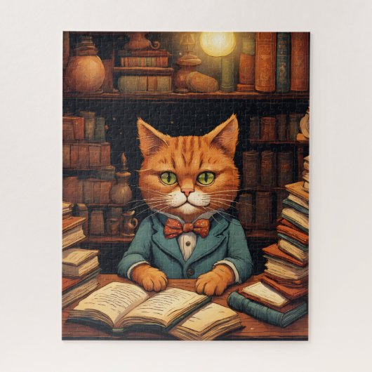 bibliotheekkat #5 puzzel (Verticaal)