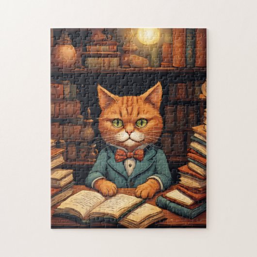 bibliotheekkat #5 puzzel (Verticaal)