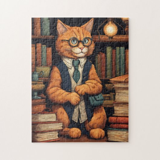 bibliotheekkat #6 puzzel (Verticaal)