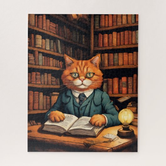 bibliotheekkat #7 puzzel (Verticaal)