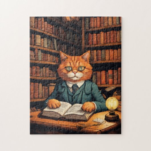 bibliotheekkat #7 puzzel (Verticaal)
