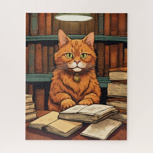 bibliotheekkat #8 puzzel (Verticaal)