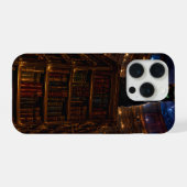 "Bibliotheekkat Middernacht iPhone Hoesje (Achterkant horizontaal)