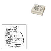  bibliotheekkat rubberstempel (Gestempeld)