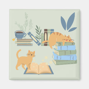 Bibliotheekkatten Magneet
