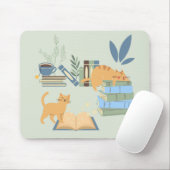 Bibliotheekkatten Muismat (Met muis)