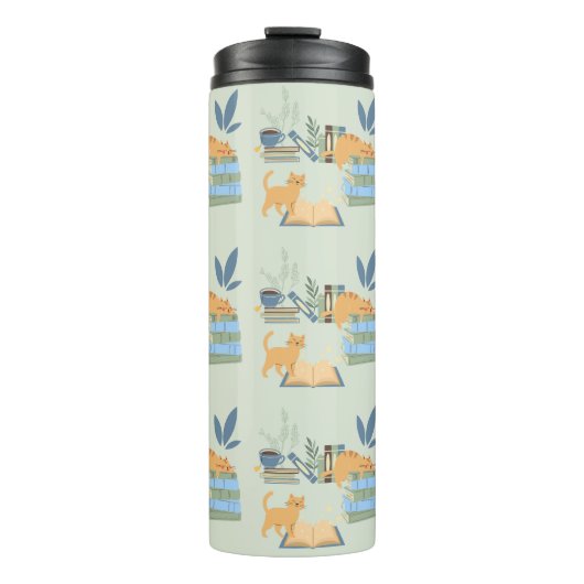 Bibliotheekkatten Thermosbeker (Voorkant)