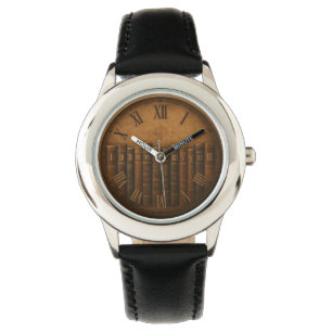 bibliotheekklok met romeinse cijfers horloge