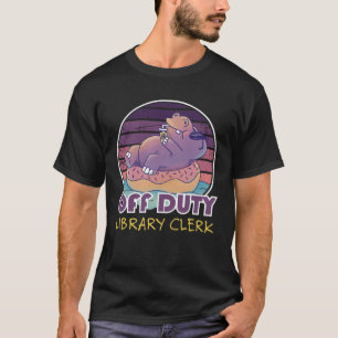 Bibliotheekmedewerker buiten dienst collega t-shirt