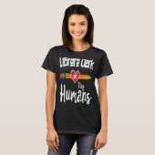 Bibliotheekmedewerker van Tiny Human voor biblioth T-shirt (Voorkant volledig)