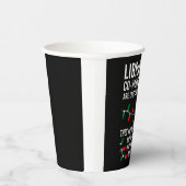 Bibliotheekmedewerkers zijn net kerstverlichting papieren bekers (Rechts)