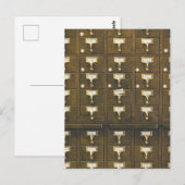  bibliotheekpas catalogus lades foto briefkaart (Voorkant / Achterkant)