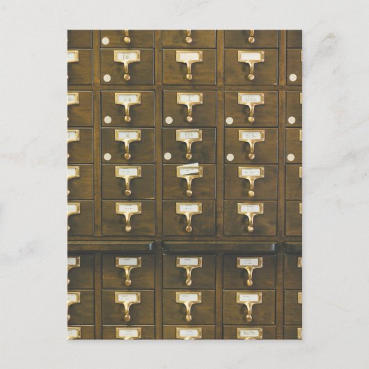  bibliotheekpas catalogus lades foto briefkaart (Voorkant)