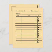 " bibliotheekpas Post-it Notes-gepersonaliseerd Briefkaart (Voorkant / Achterkant)