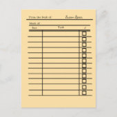 " bibliotheekpas Post-it Notes-gepersonaliseerd Briefkaart (Voorkant)