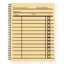 " bibliotheekpas spiraal notitieboek-gepersonalise