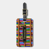 Bibliotheekplank patroon voor bladwijzers bagagelabel (Voorkant verticaal)