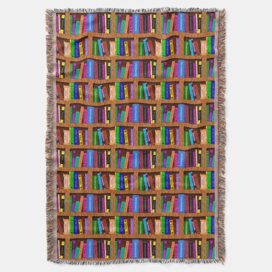 Bibliotheekplank patroon voor lezers deken (Voorkant Verticaal)