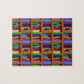 Bibliotheekplank patroon voor lezers legpuzzel (Horizontaal)