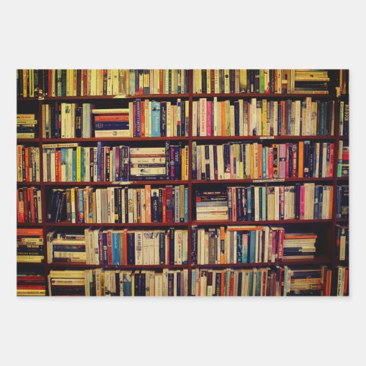 Bibliotheekplanken Inpakpapier Vel (Voorkant)