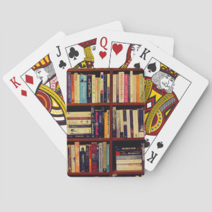 Bibliotheekplanken Pokerkaarten