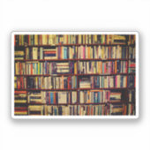Bibliotheekplanken Sticker (Voorkant)