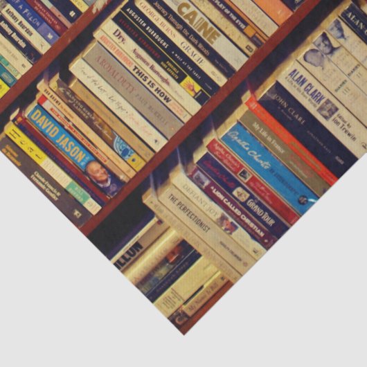 Bibliotheekplanken Tissuepapier (Detail)