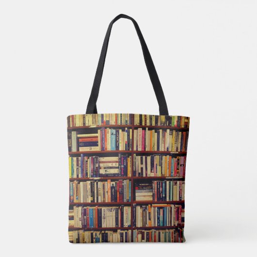 Bibliotheekplanken Tote Bag (Achterkant)