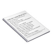 Bibliotheekregels Notitieboek (Rechterzijde)