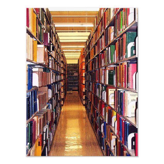 Bibliotheekstatistieken Foto Afdruk (Voorkant)