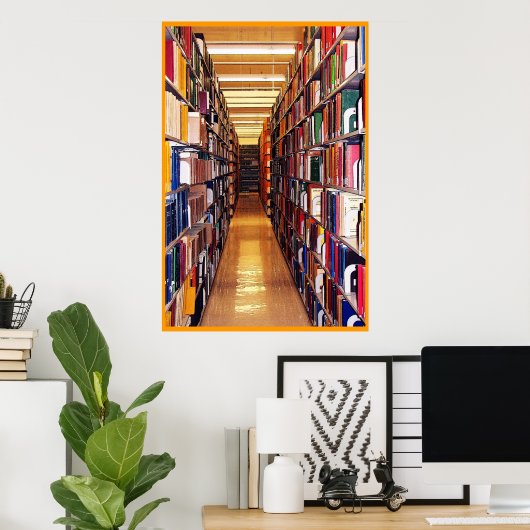 Bibliotheekstatistieken Poster (Thuiskantoor)