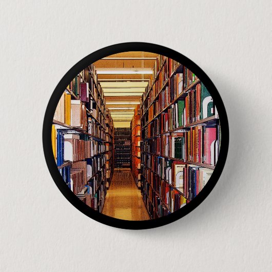 Bibliotheekstatistieken Ronde Button 5,7 Cm (Voorkant)