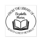 Bibliotheekstempel met naam  zelfinktende stempel (Design)