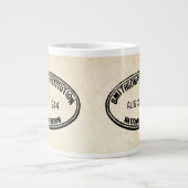 Bibliotheekstempel Smithsonian Institution 1944 Grote Koffiekop (Voorkant)