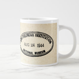 Bibliotheekstempel Smithsonian Institution 1944 Grote Koffiekop