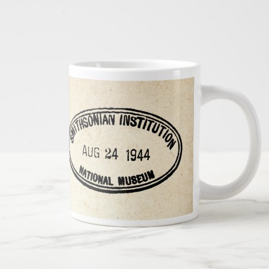 Bibliotheekstempel Smithsonian Institution 1944 Grote Koffiekop (Rechts)