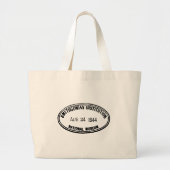Bibliotheekstempel Smithsonian Institution 1944 Grote Tote Bag (Voorkant)