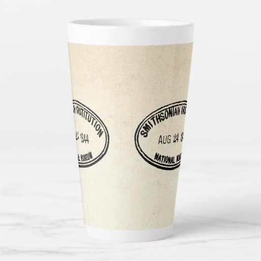 Bibliotheekstempel Smithsonian Institution 1944 Latte Mok (Voorkant)