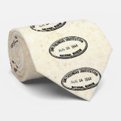 Bibliotheekstempel Smithsonian Institution 1944 Stropdas (Opgerold)