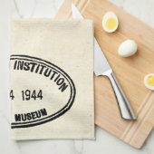 Bibliotheekstempel Smithsonian Institution 1944 Theedoek (Quarter Fold)