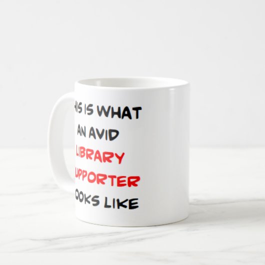 Bibliotheeksupporter, fervente Mok (Voorkant links)
