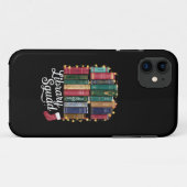 Bibliotheekteam Kerst Boekliefhebbers Team Lezen Case-Mate iPhone Case (Achterkant (horizontaal))