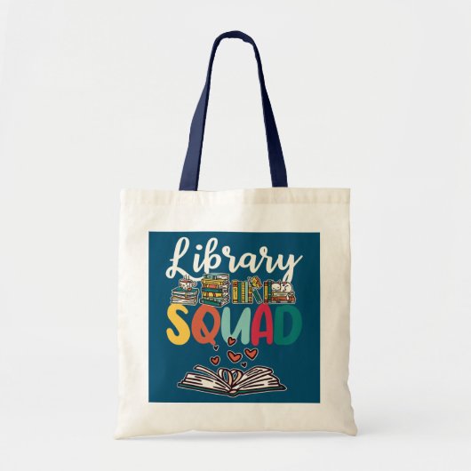 Bibliotheekteam Tote Bag (Voorkant)