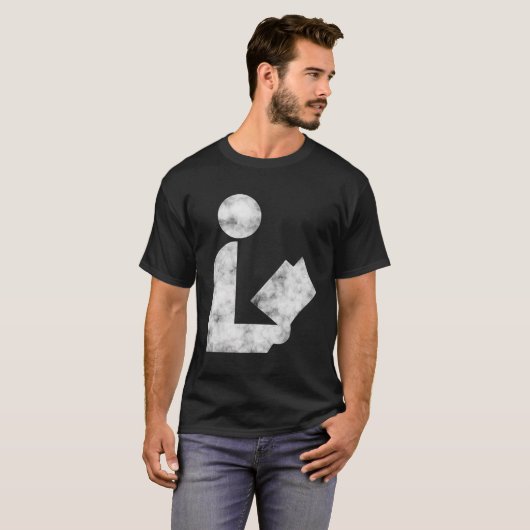 Bibliotheekteken Shirt met lange mouwen Vervaagd C (Voorkant volledig)