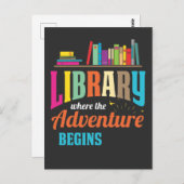 Bibliotheekventilator - Boekliefhebbers - Libraris Briefkaart (Voorkant / Achterkant)