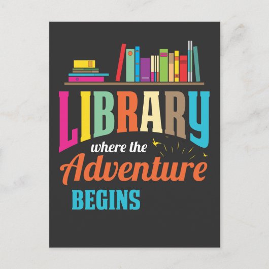 Bibliotheekventilator - Boekliefhebbers - Libraris Briefkaart (Voorkant)