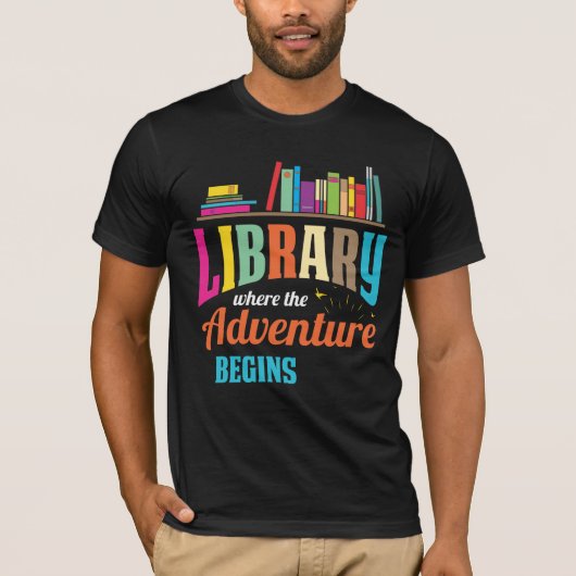 Bibliotheekventilator - Boekliefhebbers - Libraris T-shirt (Voorkant)