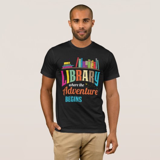 Bibliotheekventilator - Boekliefhebbers - Libraris T-shirt (Voorkant volledig)